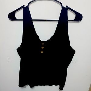 Ribbed Cropped Tank Top